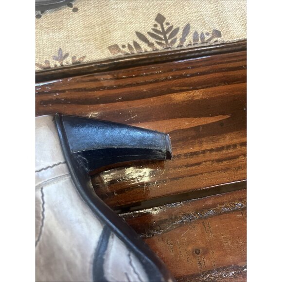 Charlie 1 Horse Heavy Stitched Leather Studded Cowboy Boots, Size 7B - Picture 6 of 13